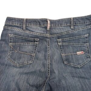 Ariat FR Perfect Rise Straight Jeans Women 16WR Blue Flame Resistant CAT 2 Denim